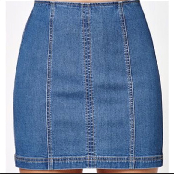 Kendall and Kylie PacSun Jean high-waisted skirt - Picture 2 of 11
